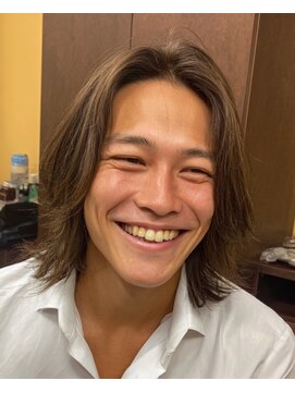 メンズ ルシードスタイル アウラ 松戸市五香(LUCIDO STYLE Aura) ミディアム【五香#メンズカット#＜理容室＞#ブリーチ#眉毛】