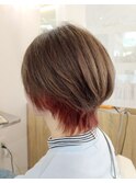 ショートレイヤー×インナーカラー
