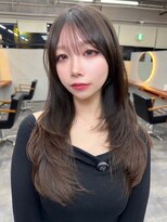 オズ 郡山駅前店(OZ) 顔まわりレイヤー大人可愛いブラウン透明感ラベンダーグレージュ