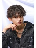 ツイストシャドウパーマ×ラウンドマッシュ