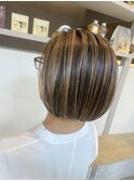 白髪ぼかしハイライト