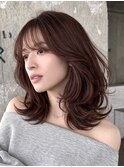 ミディアムヘア/レイヤーカット/ &nbsp;上品くびれ30代40代50代表参道