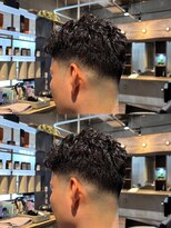 メンズココ メンズパーマ 韓国ヘア 日本橋店(MENS COCO)&nbsp;お客様スタイル　フェード×強めカール