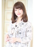 ワンカールミディで清潔感☆大人エレガントロブ