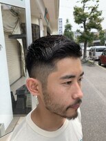 チャプター 問屋町(chapter)&nbsp;ナチュラルフェードカット七三カットアップバング