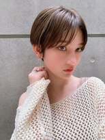 シー バイ ロンド 新宿(Sea by Lond)&nbsp;【佐藤健太郎】シースルーバングミルクティーベージュショート