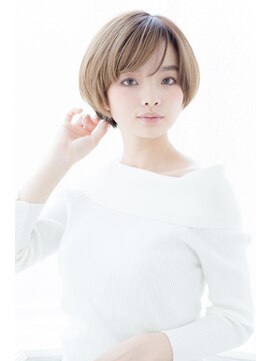 ドラマチックヘア 野鳥の森店(DRAMATIC HAIR) #ベージュショートボブ#マニッシュショートフレンチボブ◎30代