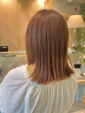 ロンドフルール 大宮東口(Lond fleur) 【Lond fleur 石畑結華】切りっぱなしクリームオレンジロブ