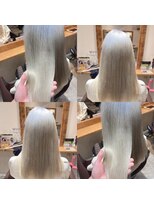 アルーシェウィズスカイ 原宿(Alushe with Sky)&nbsp;ホワイトカラー/ミルクティー/ケアブリーチ/ダブルカラー