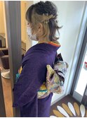 【Remit hair田辺】成人式ハーフアップ