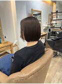 ぱっつんミニボブ