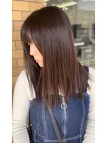 ヘアーサロン カラー 色彩店(COLOR)&nbsp;イルミナカラー 琥珀色ブラウン