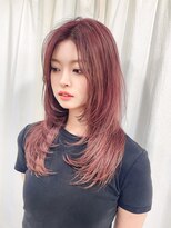 スイ(suii.)&nbsp;ダブルカラー【垢抜けウルフレイヤー×ストロベリーピンク】