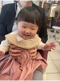 【8か月】前髪カット+ヘアアレンジ