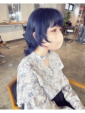 ニュート(Neut ) ハイトーンネイビーパープルカラー/ウルフレイヤーミディアム