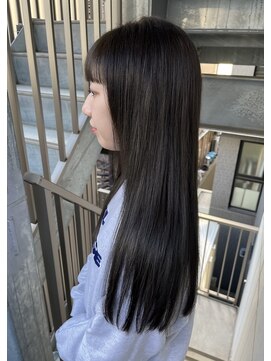 フィーユ(feey) ブリーチなし　ダークオリーブ　ロング