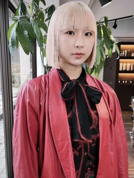 クペウ アエレ(cope'u aele) ボブ/ダブルカラー/ケアブリーチ/ブロンド/梅田/大阪