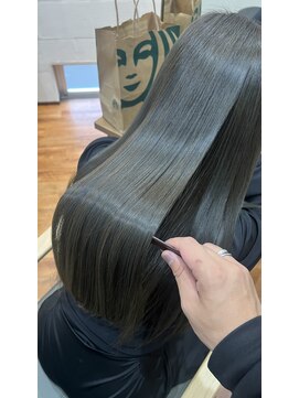 キヌ(kinu) オリーブグレージュ&高濃度水素カラー＆パウダートリートメント