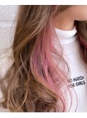 inner color pink 【インナーカラーピンク】