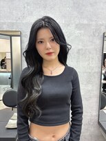 リリー(Lilley)&nbsp;【lilley 稲永麻衣】羽エクステ+ロングヘア+韓国ヘア