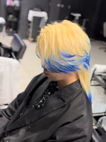 アウル 心斎橋(owl)&nbsp;エンドカラー/センターパート/ウルフ/ブリーチ/ダブルカラー