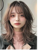 レヴ 草加店(LEV.)&nbsp;韓国マッシュ前髪カタログイメチェンこなれミディ