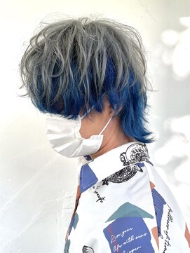 ポプルス(popls) マッシュウルフ/メンズウルフ/ウルフカット/インナーカラー