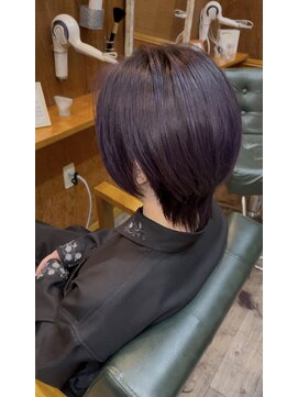 ヘアーサロン アトリエ(Hair salon ATORIE) ショートウルフダークパープルカラー