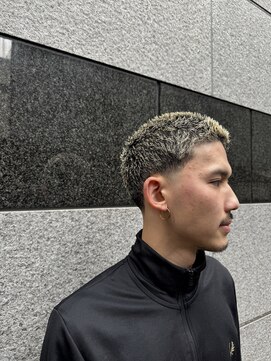 レンゲン(LENGEN) 束感刈り上げビジネス七三ツーブロックアップバングmda