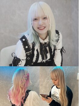 リリス(Lilith)の写真/Lilithでしか出来ないハイトーンで可愛いがあふれて止まらない♪【久留米/ブリーチ/ダブルカラー】