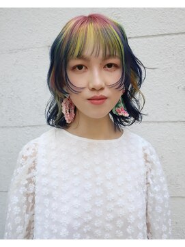 レコ 渋谷(LECO) ケアブリーチハイトーンミックスデザインカラー
