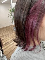 テーラヘアー 君津店(TELA HAIR)&nbsp;インナーカラー×パープルピンク