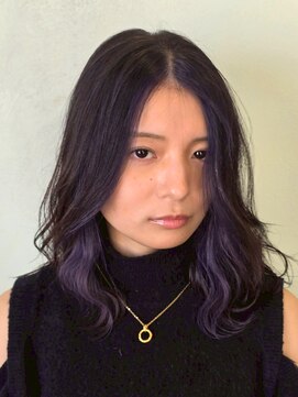 ラファンジュ ヘアー(Rohange hair) インナーカラー/パープルカラー/レイヤーロング