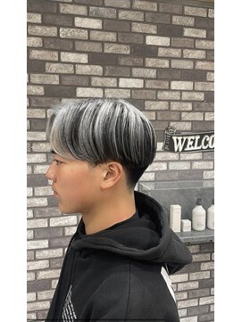 アグ ヘアー エミュ 和歌山駅前店(Agu hair emu) 【MEN】男の高級感溢れるプラチナバレイヤージュ
