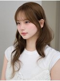髪質改善レイヤーカット前髪カット顔周りレイヤー暗めカラー銀座