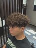 【平日限定】日向指名パーマクーポン　カット＋シェービング＋パーマ