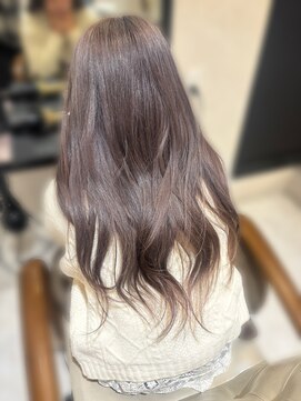 ヘアーメイク ブランニュー 東生駒店(hair make Brand new) ラベンダーグレージュ 艶カラー