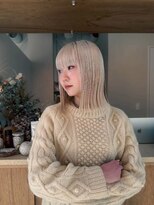 エルム 原宿 表参道(yelm) 【ホワイトベージュ×ボブ】#ダブルカラー#ケアブリーチ