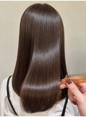 縮毛矯正　酸性ストレート　ストレートパーマ　ベージュカラー
