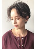 Salt大久保◇シャープハンサムショート3/前髪なしショート