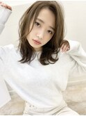 【アフロート添田】ひし形ブランジュセミディ束感デジタルパーマ