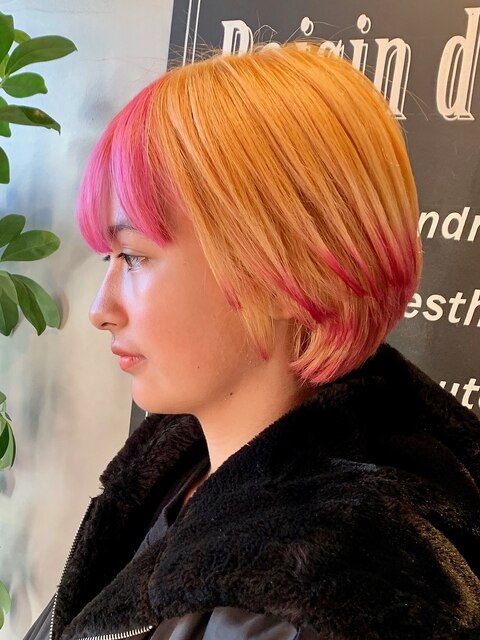 ピンク×オレンジデザインカラー