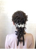 ゆるっと編みおろしアレンジ
