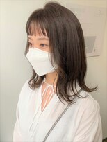 ビーハイブ 一番町店 アヴェダ(BEHIVE)&nbsp;プツンと感がおしゃれなオン眉ミディ