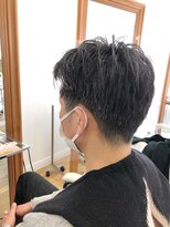 ヘッズ 本八幡店(HEADS)&nbsp;かき上げヘア　ニュアンスマッシュ　サイドパート　韓国マッシュ