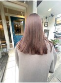 ブリーチなし艶のあるラベンダーベージュ