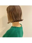 【mue】切りっぱなしbob×ベージュカラー