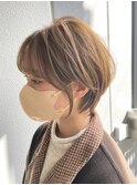 大人ナチュラルレイヤーショート大人可愛い