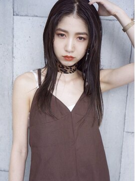 ルモア(RUMOR) Rumor×セミウェットストレート【ダークパープルブラウン】