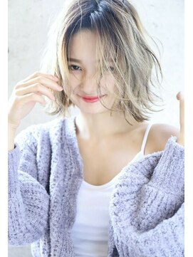 ヘアアンドメイク シークネクスト(HAIR&MAKE SeeK NEXT) 【SeeK NEXT島貫】シースルーバング×3Dカラー